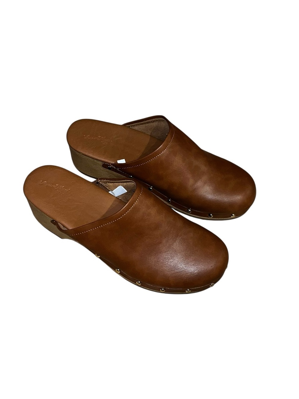 Universal thread brown Indra clogs shoes 11